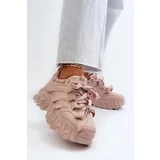 Kesi Women's sneakers with a chunky sole, pink Ellerai