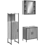  3-dijelni set kupaonskih ormarića boja hrasta sonome drveni | shoptok.hr