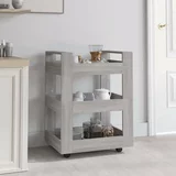 Kuhinjska Kuhinjski voziček siva sonoma 60x45x80 cm inženirski les, (20766705)