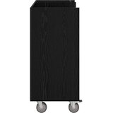 Golf ormar s kotačem Jednobojno Crni hrast 90 x 45 x 98 cm | shoptok.hr