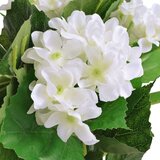 vidaXL Umjetna Hortenzija s Posudom 60 cm Bijela | shoptok.hr