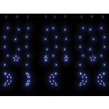 vidaXL Okrasne lučke zvezde in lune z daljincem 345 LED lučk modre | Shoptok.si