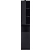 WOOOD Crna modularna biblioteka od masivnog bora 196x210 cm Finca – | shoptok.hr