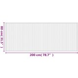 Pravokutni sivi 80 x 200 cm od bambusa | shoptok.hr