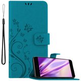 Cadorabo Xiaomi v cvetlični modri barvi - zaščitni pokrov pri oblikovanju cvetja z magnetnim zapiranjem, stoječimi funkcijami in režami za kartice, (20694120) | Shoptok.si