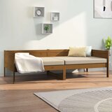  Dnevni ležaj od masivne borovine smeđa boja meda 90 x 190 cm | shoptok.hr