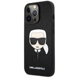  Maska Karl Lagerfeld Lagerfeld Saffiano Karl Head za iPhone 13 Pro (6.1) crna | ePonuda.com