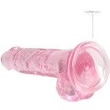 REALROCK Dildo Crystal Clear Pink 7 | Shoptok.si