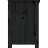 TV ormarić crni 114 x 35 x 52 cm od masivne borovine | Eponuda.com