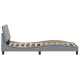 vidaXL Okvir kreveta bez madraca svjetlosivi 90x200 cm od tkanine | shoptok.hr