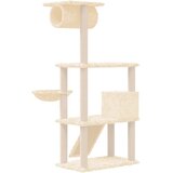  Penjalica za mačke sa stupovima za grebanje krem 131 cm | shoptok.hr