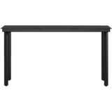  7-dijelni vrtni blagovaonski set s jastucima sivo-crni Siva Dužina stola 140 cm | shoptok.hr