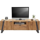 Landscape TV-ELEMENT črna, barve hrasta | Shoptok.si