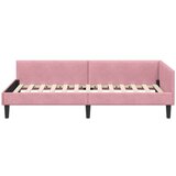 vidaXL Krevetni okvir sa kutnim dizajnom Ružičasta 90 x 200 cm | shoptok.hr