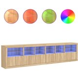  Komoda s LED svjetlima boja hrasta sonome 283x37x67 cm | shoptok.hr
