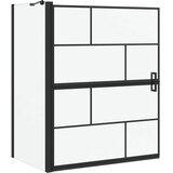  Ekran za kadu i tuš Crna i prozirna 100 x 68 x 128 cm | Eponuda.com