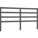 Maison Chic posteljno vzglavje - vzglavna omarica - nočna omarica sivo 206x4x100 cm trdna borovina, (21705205) Cene