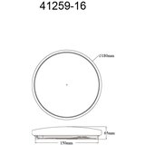 Globo plafonjera imelda led 9 w 570 lm 18 cm 3000 k | shoptok.hr