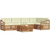  Set vanjskih sofa 6 kom. Prirodna i krem | shoptok.hr