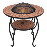  Mozaični stolić s posudom za vatru terakota 68 cm keramički | shoptok.hr