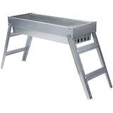 Vilde zložljiv prenosni žar na oglje 73 × 21 × 37 cm, inox + zaščitne rokavice | Shoptok.si