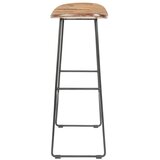 White Label Barski stol iz masivnega tika v naravni barvi 80 cm Tangle – | Shoptok.si