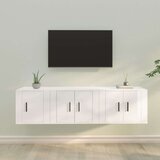  3-dijelni set TV ormarića sjajni bijeli konstruirano drvo | shoptok.hr