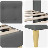  Okvir za krevet Tamnosiva 140 x 190 cm Tkanina - Tamnosiva 140 x 190 cm | shoptok.hr