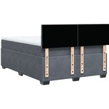  Krevet s oprugama i madracem tamnosivi 140x190 cm baršunasti | shoptok.hr
