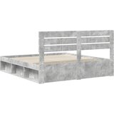  Krevetna konstrukcija Beton 180 x 200 cm Čvrsto borovo drvo Slike