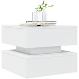  Stolić za kavu s LED svjetlima bijeli 50 x 50 x 40 cm | shoptok.hr
