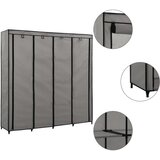 The Living Store Garderobna omara s 4 predelki siva 175x45x170 cm - Garderobna Omara, (21434283) Cene