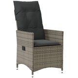  11-dijelni vrtni bistro set od poliratana s jastucima sivi | shoptok.hr