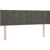  LED uzglavlje tamnosivo 147x16x78/88 cm baršunasto | shoptok.hr