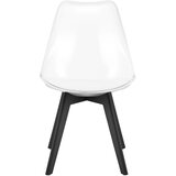 Mark stolica - prozirne / crne noge x 3 | shoptok.hr