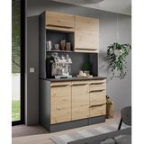 MID.YOU BIFE OMARA antracit, hrast artisan | Shoptok.si
