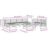  8-dijelna vrtna garnitura od masivnog drva duglazije | shoptok.hr