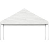  Sjenica s krovom bijela 4,46 x 5,88 x 3,75 m polietilen | shoptok.hr