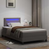  Krevet s opruga kutije Siva 120 x 200 cm Umjetna koža | shoptok.hr