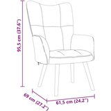 vidaXL Relaksacijski stol Temno zelena tkanina | Shoptok.si