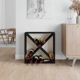 Ormarić za vino crni 62x25x62 cm od masivne borovine | shoptok.hr