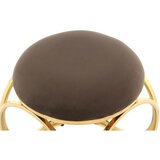 Kayoom TABURE, kovina, tekstil rjavosiva, zlate barve | Shoptok.si