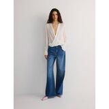 Reserved - Bluza od viskoze - krem | shoptok.hr