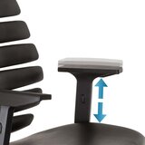 MID.YOU Vrtljivi Stol Ergo Line Ii Work, Črna | Shoptok.si