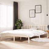  Posteljni okvir bel iz trdnega lesa 150x200 cm 5FT, (20601183) Cene