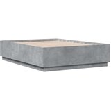 vidaXL Okvir kreveta boja betona 120x190 cm od konstruiranog drva | shoptok.hr