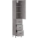  Visoka komoda siva sonome 34,5x34x180 cm od konstruiranog drva | Eponuda.com