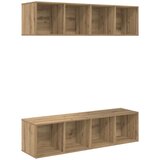  Set TV komoda Zidne 2 pcs Umjetnički hrast 37 x 37 x 142,5 cm | shoptok.hr