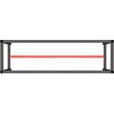  Okvir za radni stol mat crni i mat crveni 170x50x79 cm metalni | shoptok.hr