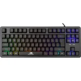 KRILL 87 Tastatura Membranska RGB US, Crna